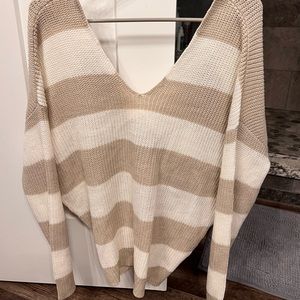Francesca’s Jun & Ivy Twist Back Sweater